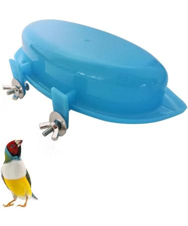 SHINYLYL Bird Bath Tub Bowl Hanging Toy for Parrot Budgie Cockatiel Cage (Blue) - Buy Online on SooperMarket.com