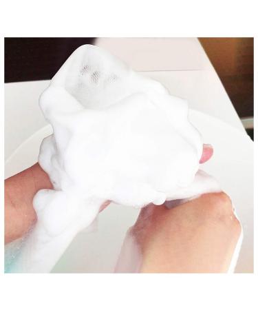 Healifty 20Pcs Exfoliating Mesh Soap Saver Bags - Handmade Bubble Foam Net for Longer-Lasting Soap | White - Buy Online on SooperMarket.com