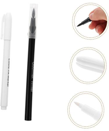 HOLIDYOYO 2pcs Can Be Food Coloring Pen Cake Edible Marking Pen Edible Pen Baking Chocolate Mark Pen Plastic Black White - Buy Online on SooperMarket.com
