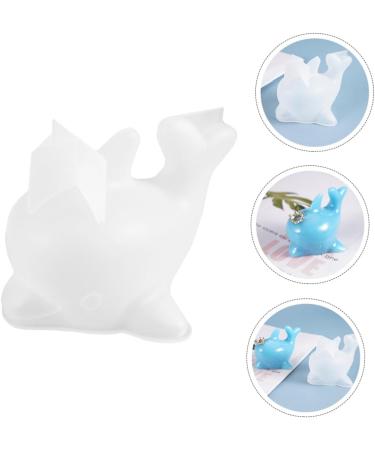 STOBOK 1pc Dolphin Mold 3D Animal Silicone Molds Dolphin Ornament Hand Mold Animal Cake Baking Moulds Ice Cream Mold Decor Epoxy Dolphin Shape Mold Clay White Silica Gel Desktop - Buy Online on SooperMarket.com