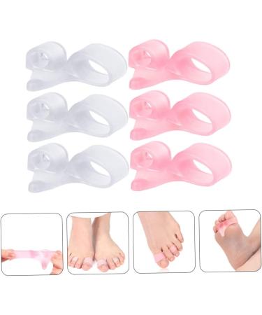 FOMIYES Double Hole Toe Splitter Hammer Straightener & Pedicure Tools - 12pcs | Bunion Orthopedic Toe Separator & Foot Valgus Protector - 5.6x2cm - Buy Online on SooperMarket.com