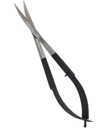 Spring Embroidery Scissors Manicure and Cross Stitch Sewing Craft Small Tool Scissor Multipurpose use (Black Grip Curved) - Buy Online on SooperMarket.com