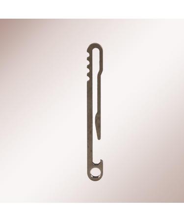 2Pcs Titanium EDC Keychain Bottle Openers | Multi-Functional Belt Clip for Camping & Home - Buy Online on SooperMarket.com