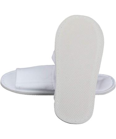 IQYU Disposable Spa Hotel Slippers | Unisex Adult Terry Slippers for Hotels | Comfortable Closed-Back Bathing Flaps - Universal Size - Buy Online on SooperMarket.com