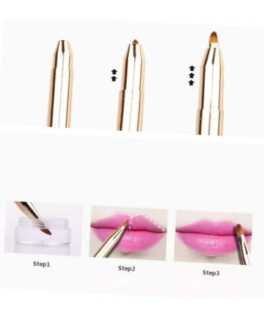 MAGICLULU Lip Brush Make up Makeup Lip Lipstick Gloss Makeup Brush Lip Lip Gloss Retractable Lipbrush Makeup Beauty Tool Kit Makeup Brushed Portable Concealer Brush - Buy Online on SooperMarket.com