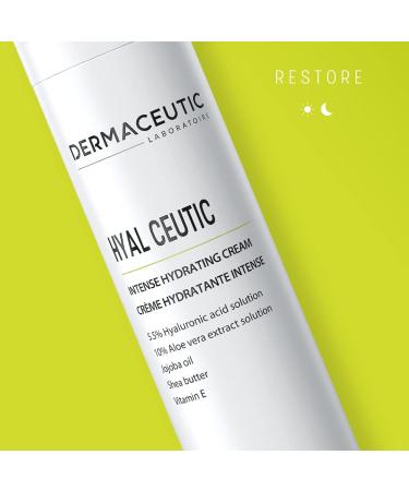 Dermaceutic Hyal Ceutic - Intense 24hr moisturizing cream with Hyaluronic acid Aloe Vera Vitamin E and Jojoba oil - 40ml - Buy Online on SooperMarket.com
