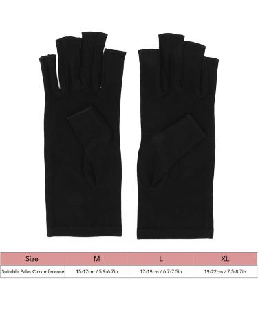 Arthritis Relief Gloves Soreness Relief Fingerless Cotton Compression Gloves Soft Portable for Cycling for Women (M) - Buy Online on SooperMarket.com