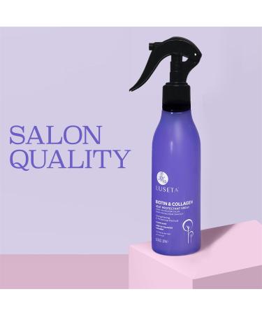 Luseta Biotin & Collagen Heat Protection Spray - Prevent Hair Breakage 8.5oz | Ideal for Men & Women | International Shipping - Buy Online on SooperMarket.com