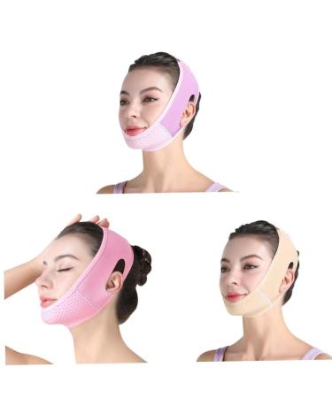 Double Chin Reducer | V Line Lifting Mask & Chin Strap for Women - Face Slimming Solution (Purple - Buy Online on SooperMarket.com