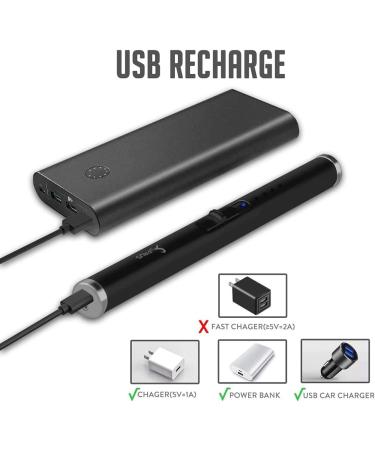 SUPRUS USB Type C Rechargeable Lighter with Upgraded LED Battery Display Safety Switch Flameless Plasma Windproof for Candle Cooking BBQs Fireworks Electric Black - Buy Online on SooperMarket.com