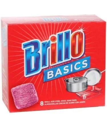 Brillo Basics Steel Wool Scrub Pads - 8 ct. Box - Buy Online on SooperMarket.com