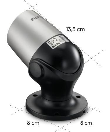 Buy Hama WLAN Outdoor Monitoring Camera - 1080p Night Vision 2-Way Audio Motion Detector - Weatherproof Security Camera - International Shipping - Buy Online on SooperMarket.com