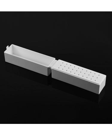 Nail Drill Bit Box 30 Holes Dustproof Drill Bit Case Holes Nail Art Drill Grinding Head Bit Display Storage Box Rack Manicure Tool Suitable for Professional Use or Home Use - Buy Online on SooperMarket.com