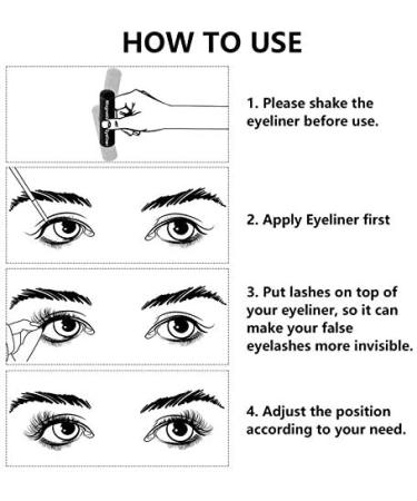 Pyatofly 5 Pairs of Mixed Style Color Magnetic Eyelashes Waterproof Eyeliner Tweezers Set Thick Magnetic Eyelashes - Buy Online on SooperMarket.com