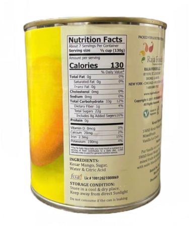 (Pack of 2) Swad Kesar Mango Pulp Sweetened (850g) with Free Miras Trademark Measuring Spoon - Buy Online on SooperMarket.com