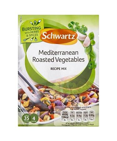 Schwartz Make It Fresh Roasted Vegetables 30g (Pack of 4)