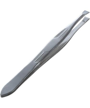 OUHUAN Silver Tone Stainless Steel 3.5" Length Tweezer for Eyebrow - Buy Online on SooperMarket.com