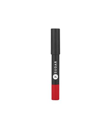 SUGAR Cosmetics Matte As Hell Crayon Lipstick - 01 Scarlett O'hara (Red) | Highly Pigmented & Long Lasting - Buy Online on SooperMarket.com