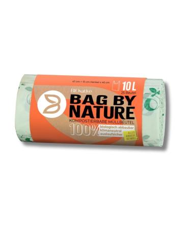 10L organic waste bag with handle: 100 garbage bags made in Germany 100% compostable and biodegradable in 6 weeks 100% climate -neutral tear -resistant organic bag also as 10l 20l 30l 100 pieces (1 Pack)