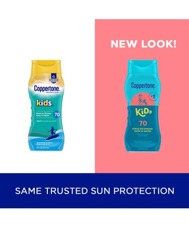 Coppertone Kids Sunscreen Lotion SPF 70 - Pediatrician Recommended, Water Resistant - 8 Fl Oz - Buy Online on SooperMarket.com