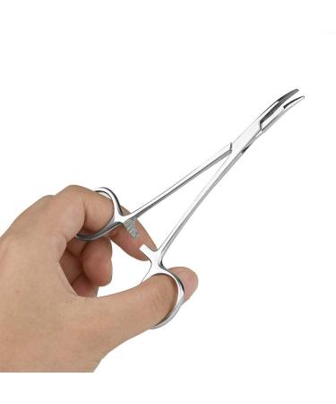 Hemostat Zonge Stainless Steel Pet Ear Cleaning Scissors - Curved Pointed Anti-Slide Tool for Dogs & Cats - Buy Online on SooperMarket.com