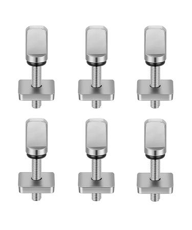 6 Pieces Surfboard Fin Screws, No Tool Stainless Steel Thumb Fin Screw for SUP Surf Longboard Paddleboard and BoardWorks SUP Center Fin Adapters Surfing Accessories