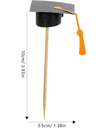 Warmhm 7pcs Graduation Cap Cake Toppers 2024 Graduation Cupcake Toppers Dessert Picks Appetizer Picks Congrats Grad Cake Topper for 2024 Graduation Celebration Party - Buy Online on SooperMarket.com