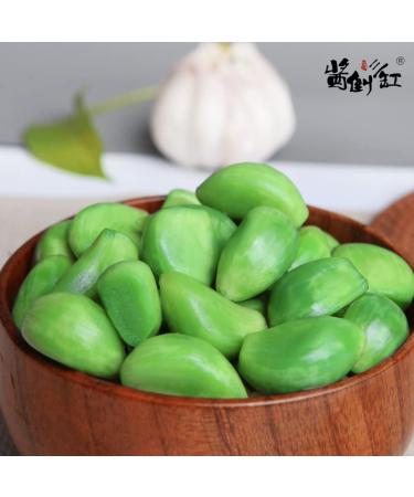 Feicui Green Garlic Laba Garlic 300G: Pickled with White Vinegar, Shandong Specialty - Buy Online on SooperMarket.com