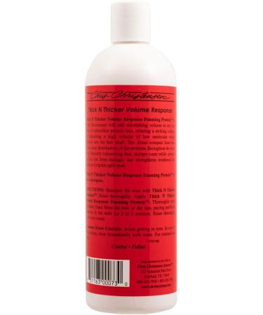 Chris Christensen Thick N Thicker Response Foaming Protein Dog Conditioner Groom Like a Professional Locks in Thickness & Adds 400x The Volume Pro-Vitamin Formula All Coat Types Made in USA 473ml - Buy Online on SooperMarket.com
