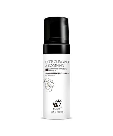WBM Foaming Facial Cleanser | Makeup Remover and Daily Face Wash for All Skin | 4.2 Fluid Ounce