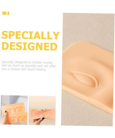 Baluue 4pcs Eyebrow Practice Block Makeup Practice Eye Make up Training Skin Practice Eye Board 16x7cm As Shown - Buy Online on SooperMarket.com