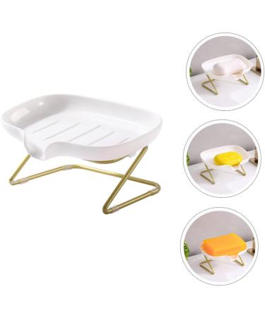Anneome 1set Soap Drain Box Bar Soap Holder Travel Soap Holder Soap Drainer Soap Drip Kitchen Soap Rack Soap Case Ceramic Travel Container Sink Soap Holder Draining Soap Drain Rack Pp Tray - Buy Online on SooperMarket.com
