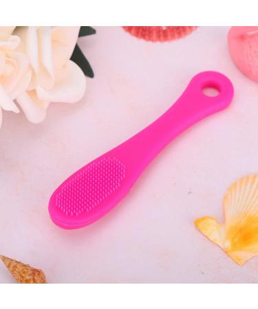 Silicone Face Cleansing Brush - Blackhead Removal & Pore Cleaner | Dark Rose Red Massage Tool - Buy Online on SooperMarket.com