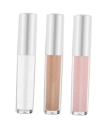 Gogogmee 3pcs Polarized Monochrome Eyeshadow Makeup Eyeshadow Women Glitter Eyeshadow Makeup Product Plastic