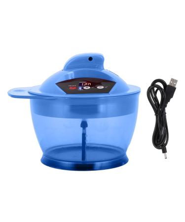 Electric Hair Coloring Bowl Dyestuff Automatic Mixer Blender Hair Dye Cream Mixing Bowl Electric Mixer Dyestuff Blender Hair Dye Mixing Bowl Automatic Mixer Dyestuff Mixing Bowl(Blue)
