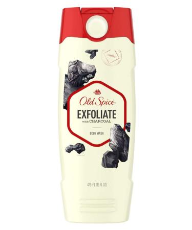 Old Spice Body Wash for Men Exfoliate with Charcoal 16 fl oz. (Pack of 2) Citrus 16 Fl Oz (Pack of 2)