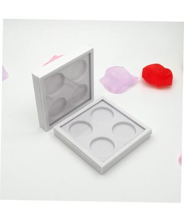 HAPINARY 2pcs 4 Makeup Accessories Aluminum Tin Jars Eyeshadow Containers Empty Eyeshadow Tins Empty White - Buy Online on SooperMarket.com