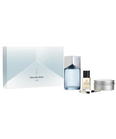 Mercedes-Benz Air LSA Giftset - Men's Cologne Set - Cologne for Men - Hair Oil Shower Gel Body Wash Perfumes for Men - Personal Care Products - 5 Pc