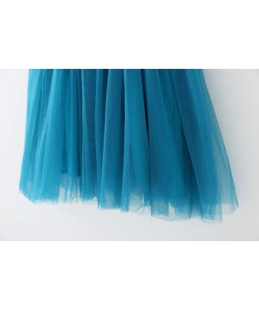 Baby Girl Tulle Princess Dress with Butterfly Wings | 0-4 Years | Peacock Blue - Buy Online on SooperMarket.com
