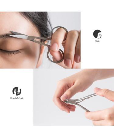 Double Nail Clippers Set Multifunctional Manicure Kit Stainless Steel Pedicure Pliers Nail Cutter for Foot Fingernail Include Tweezers Cuticle Remover(Purple) - Buy Online on SooperMarket.com