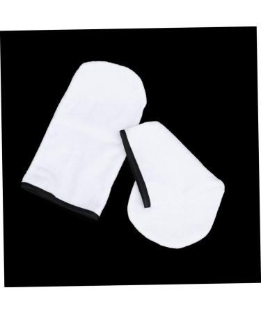 FOMIYES 3 Pairs Wax Spa Gloves Paraffin Wax Bath Cotton Gloves Bath Mitt Paraffin Wax Hand Cover Heated Booties for Moisturizing Gloves Wax Gloves Bath Mat Manicure Work White - Buy Online on SooperMarket.com