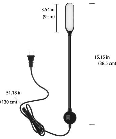 Hanbaak Sewing Machine Light - Magnetic Base LED Work Light with Flexible Gooseneck - Buy Online on SooperMarket.com