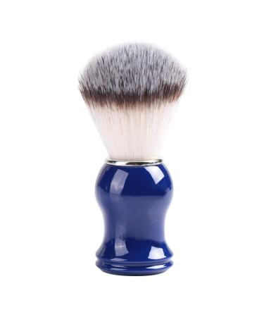Beard Razor Brush | Men's Shaving Brush with Resin Grip | Perfect Gift for Dads & Friends | Blue Nylon Wool Handle - Buy Online on SooperMarket.com
