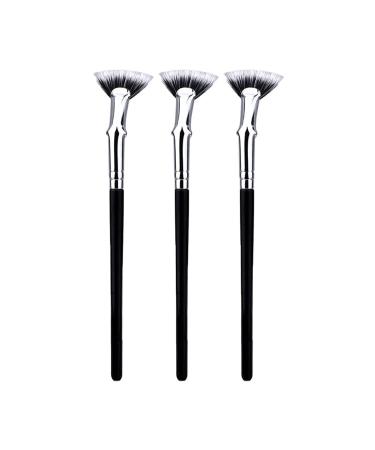 Dolly Mascara Fan Brush, Dolly Mascara Fan Brush Anjoize, Fan Mascara Brushes Eyelash Eyebrow Eye Shadow Brush Makeup Brush Eye Lashes Makeup Tools (3pcs)