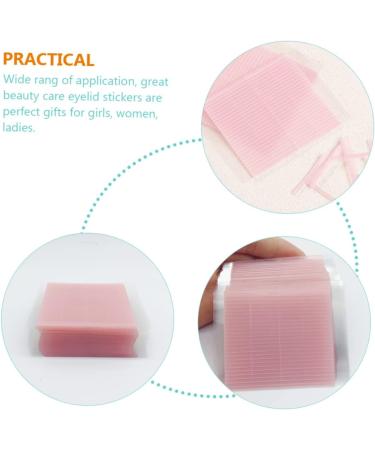 WOFASHPURET 6 Sheets Double Eyelid Beauty Stickers Girl Double Eyelid Sticker Self-adhesive Eyelid Sticker Decorative Duct Tape Adhesive Stickers Shaping Lifter Fiber Material Pink Woman - Buy Online on SooperMarket.com