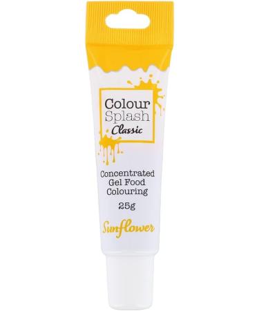 COLOUR SPLASH Sunflower Yellow Food Colouring Gel Tube - 25g (Pack of 1) | Highly Concentrated Edible Ingredients for Vibrant Cakes - Buy Online on SooperMarket.com