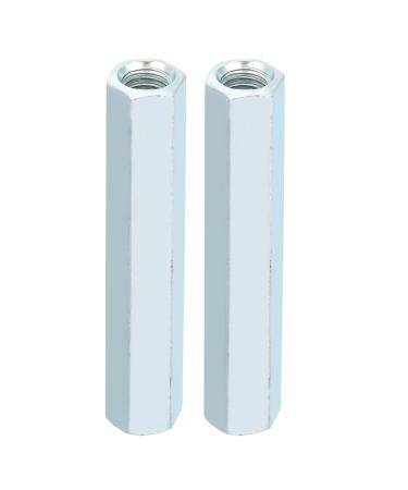 2pcs M8 * 66 Long Rod Nut Hex Hexagonal Sleeve Nut Standoff Threaded Fasteners(As shown)