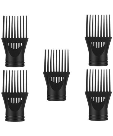 Baluue 5pcs Hair Dryer Comb Attachment Hair Dryer Comb Nozzle Hairdressing Styling Salon Tool for Barber Shop Blow Dryer Attachment