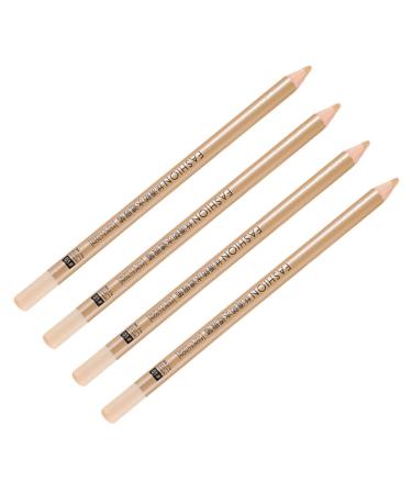 MUSISALY 4pcs Concealer Pen Eye Brightener Concealer Korean Concealer Pot Concealer Wooden White