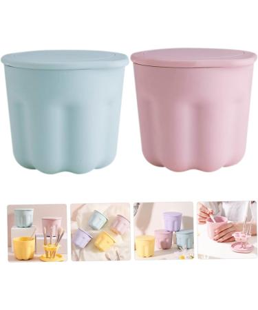 minkissy 10 Sets Pp Washing Bowl Silicone Rinsing Bowl Brush Cleaning Tool Make Brush Cleaning Bowl Cosmetic Scrubber Mat Brush Clean Bowl Cleaner Silica Gel Makeup Brush - Buy Online on SooperMarket.com